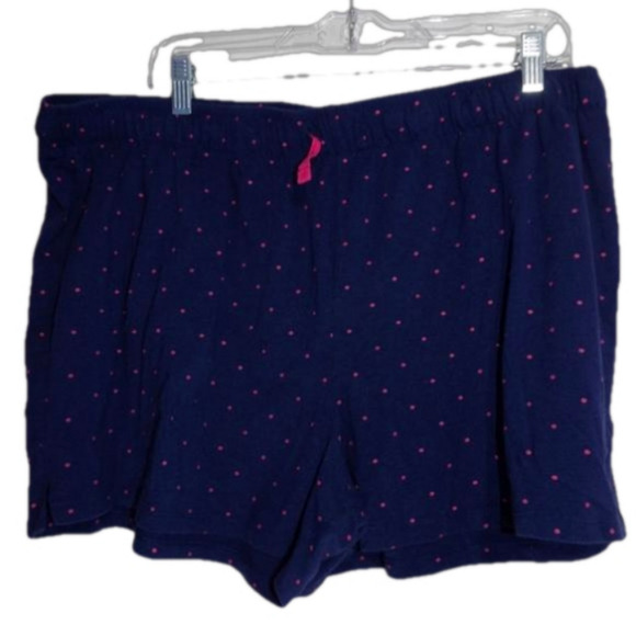 U.s. Polo Assn Women's Polo Shorts 2X Blue Polka Dot Pockets - Picture 2 of 8